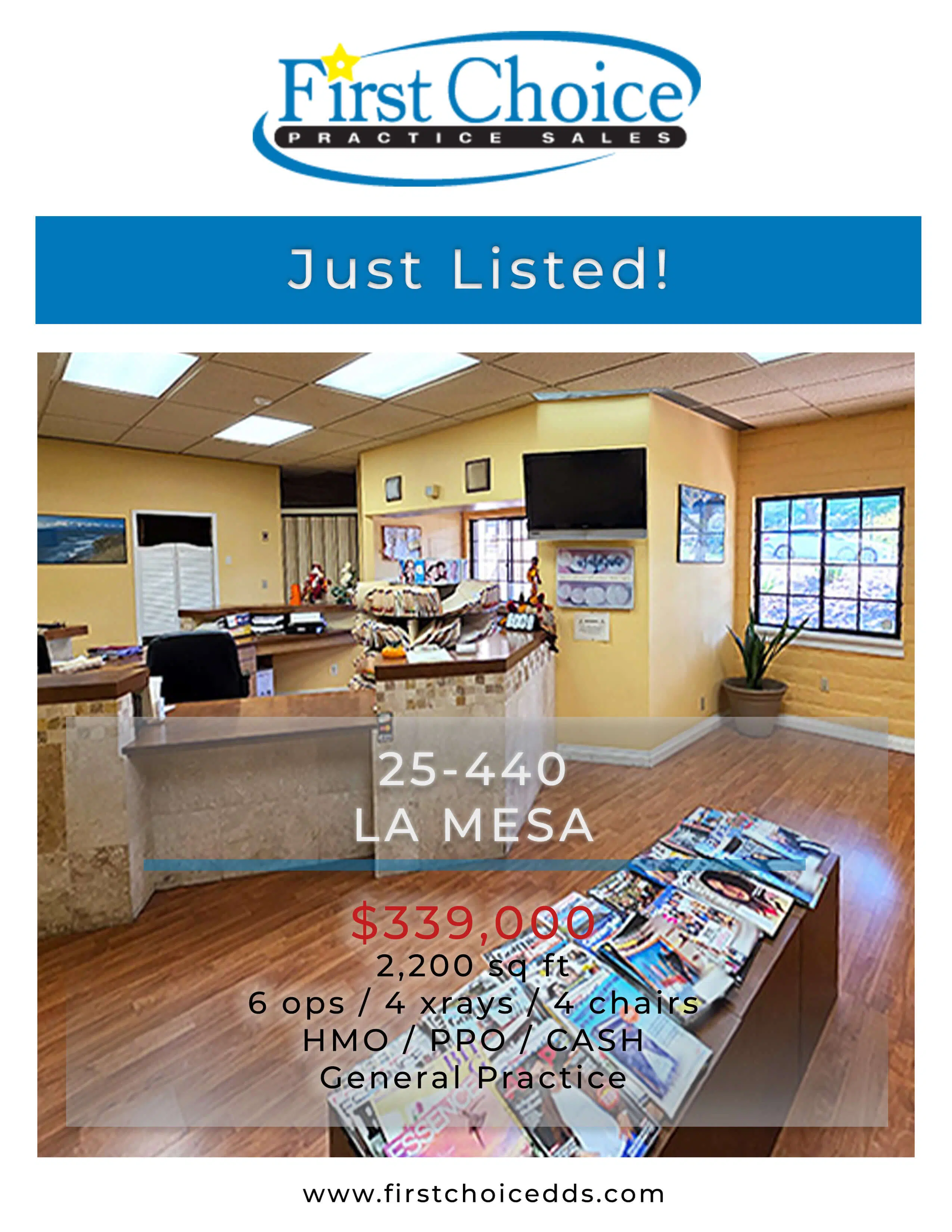 25-440 La Mesa - San Diego Dental Practice for Sale